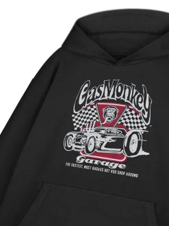 Vanilla Underground Black Mens 100% Cotton Gas Monkey Licensed Hoodie