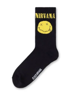 Vanilla Underground Black Mens Nirvana Multicoloured Calf Socks Set of 3