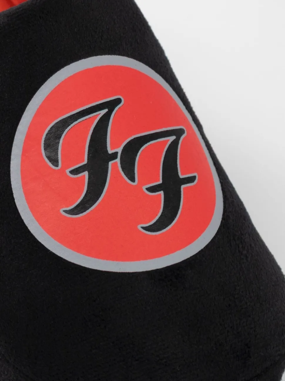 Vanilla Underground Black Foo Fighters Logo Slippers