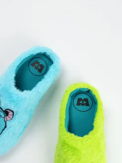 Vanilla Underground Blue Disney Monsters Inc Sully & Mike Slippers