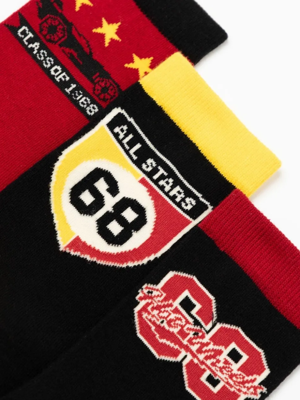 Vanilla Underground Red Calf Socks Set of 5