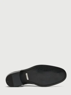Walk London Black Leather Hoxton Zip Boots