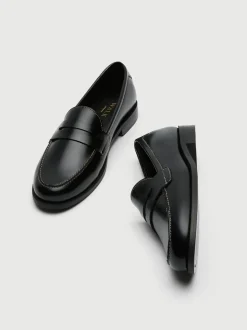 Walk London Black Torbole Saddle Loafers