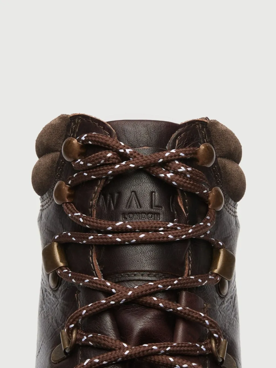 Walk London Brown Leather Connery Hiking Boots