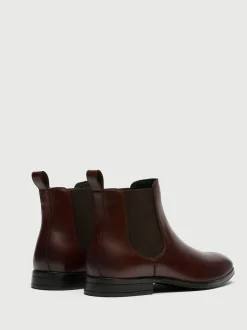 Walk London Brown Leather Oscar Chelsea Boots