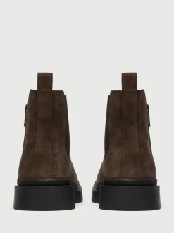 Walk London Brown Suede Callum Chelsea Boots