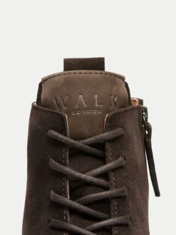 Walk London Brown Verona Lace Boots