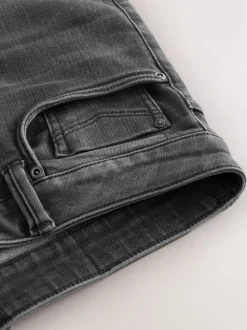 Washed Black Baggy Fit Classic Stretch Jeans