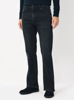 Washed Black Bootcut Classic Stretch Jeans
