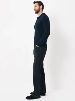 Washed Black Bootcut Classic Stretch Jeans