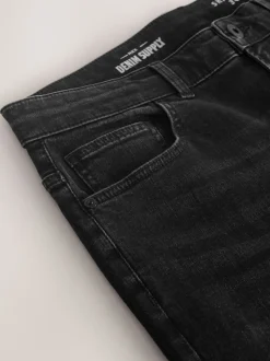Washed Black Single Skinny Fit Classic Stretch Jeans