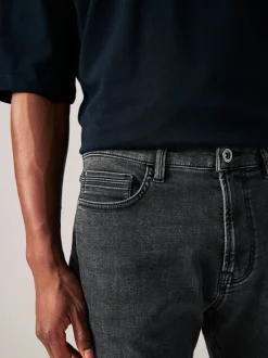 Washed Black Skinny Fit Comfort Stretch Jeans