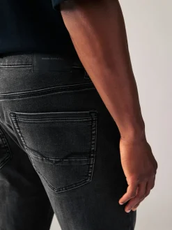 Washed Black Skinny Fit Comfort Stretch Jeans