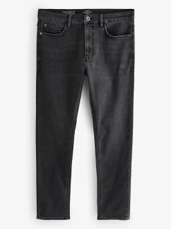 Washed Black Skinny Fit Comfort Stretch Jeans