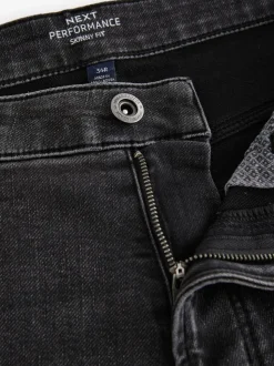 Washed Black Skinny Fit Comfort Stretch Jeans