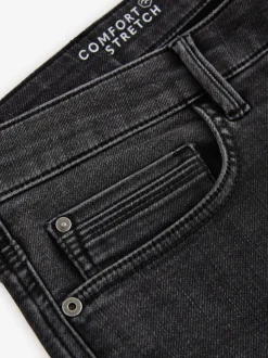 Washed Black Skinny Fit Comfort Stretch Jeans