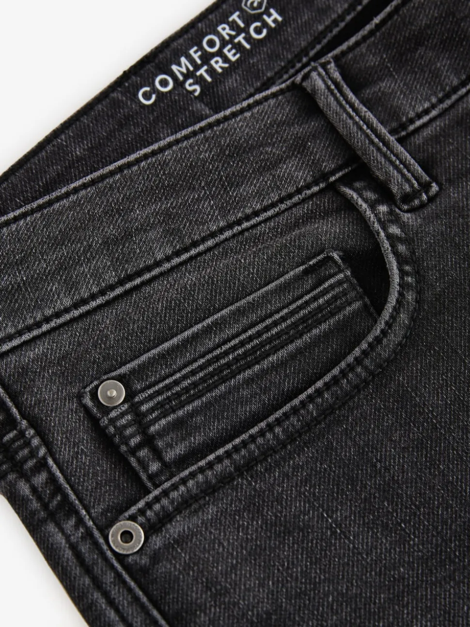 Washed Black Skinny Fit Comfort Stretch Jeans