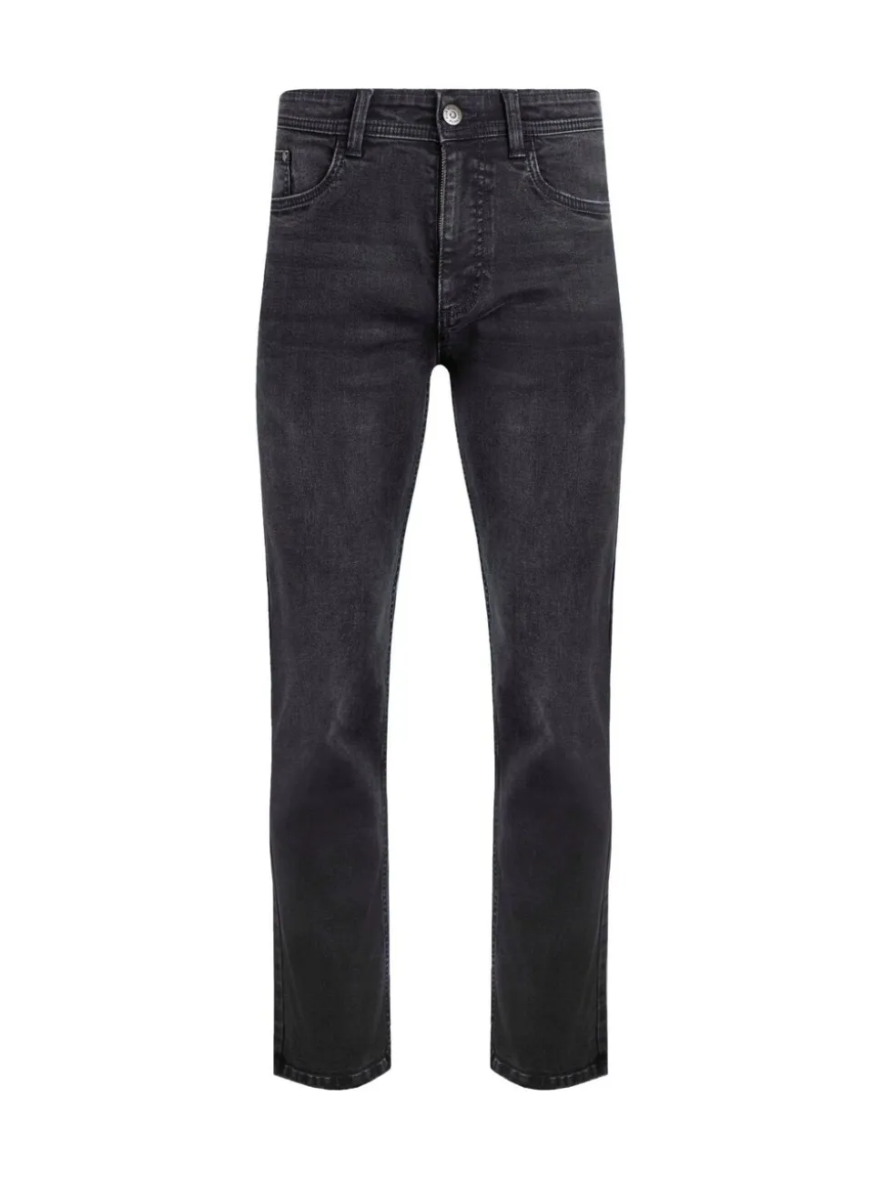 Weird Fish Black Edward Straight Comfort Stretch Denim Jeans