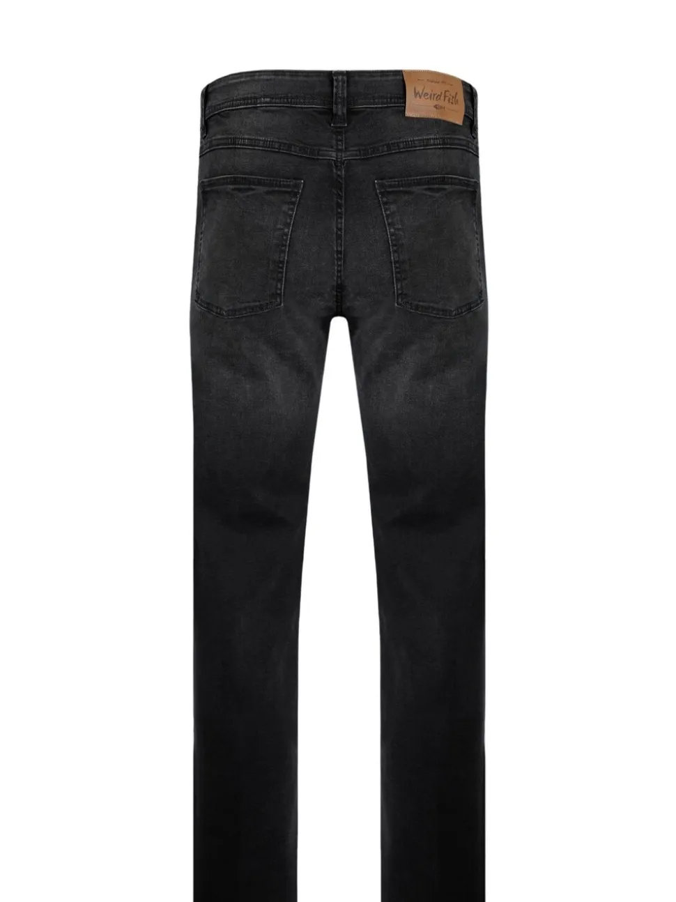 Weird Fish Black Edward Straight Comfort Stretch Denim Jeans