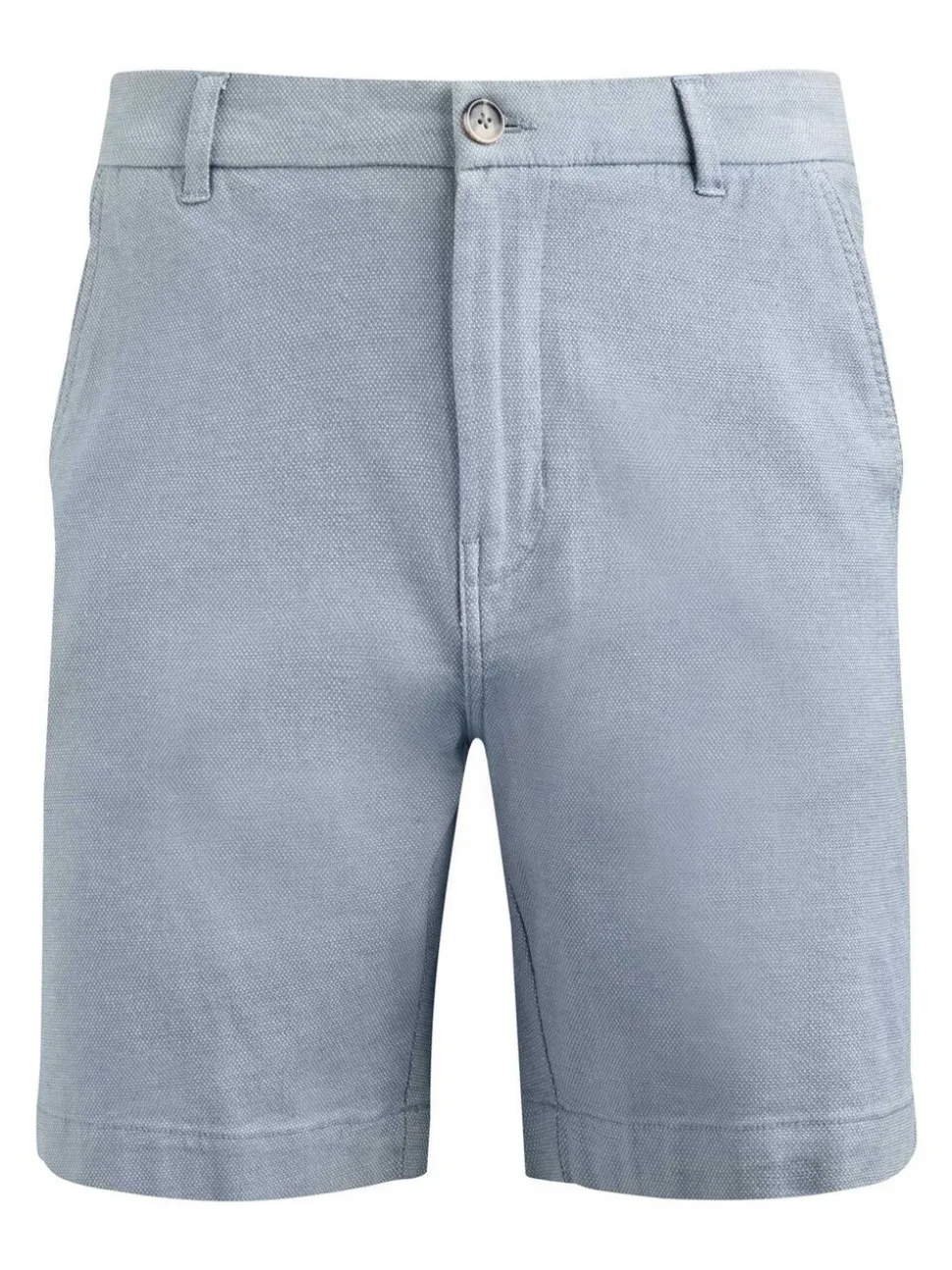 Weird Fish Blue Charleston Textured 100% Cotton Chino Shorts