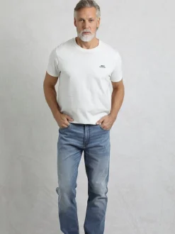 Weird Fish Blue Eddie Straight Comfort Stretch Denim Jeans