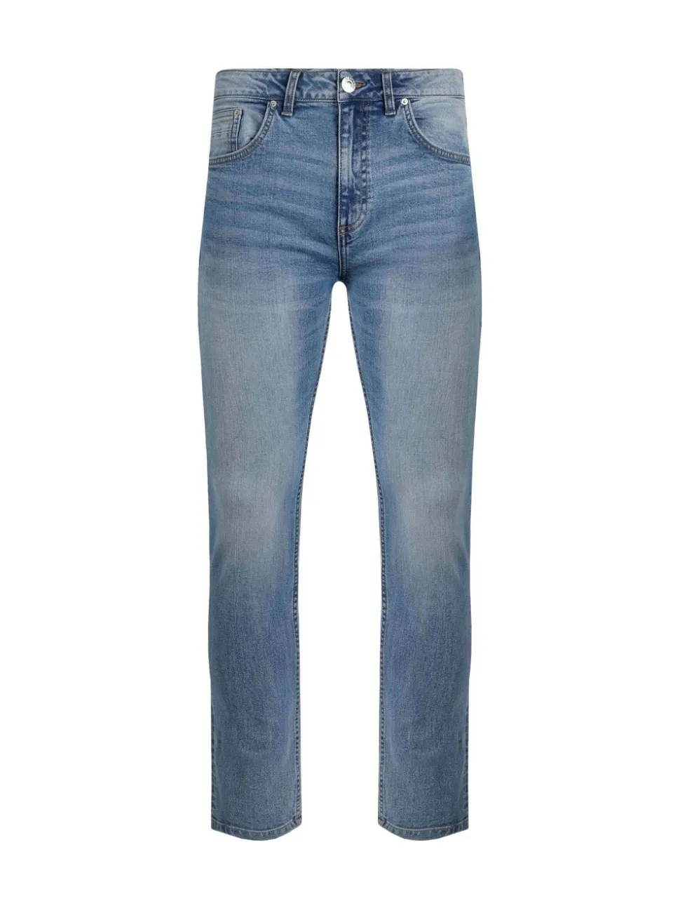 Weird Fish Blue Eddie Straight Comfort Stretch Denim Jeans
