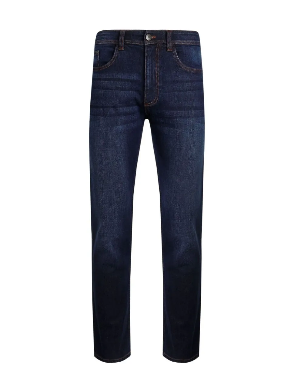 Weird Fish Blue Edward Straight Comfort Stretch Denim Jeans