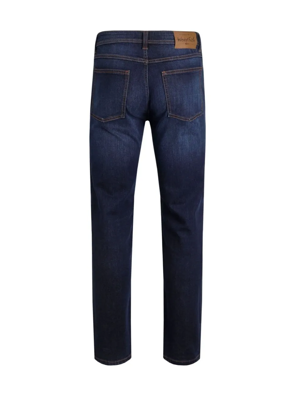 Weird Fish Blue Edward Straight Comfort Stretch Denim Jeans