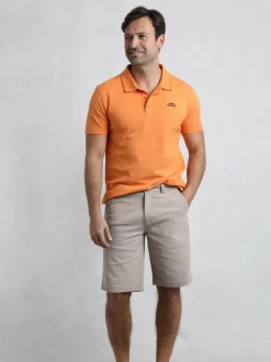 Weird Fish Cream Rayburn Flat Front Shorts