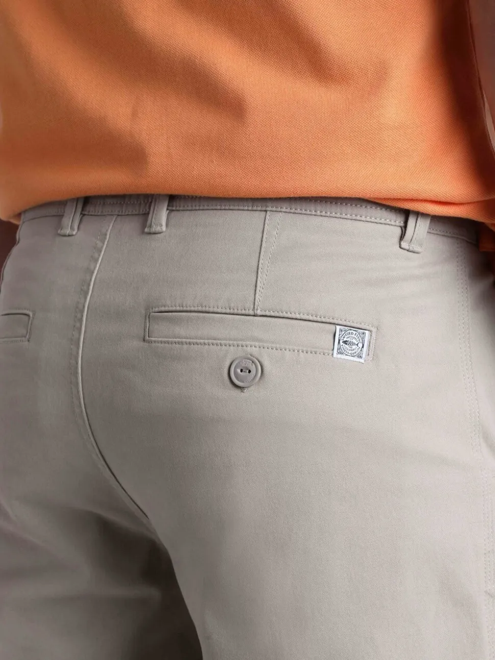 Weird Fish Cream Rayburn Flat Front Shorts