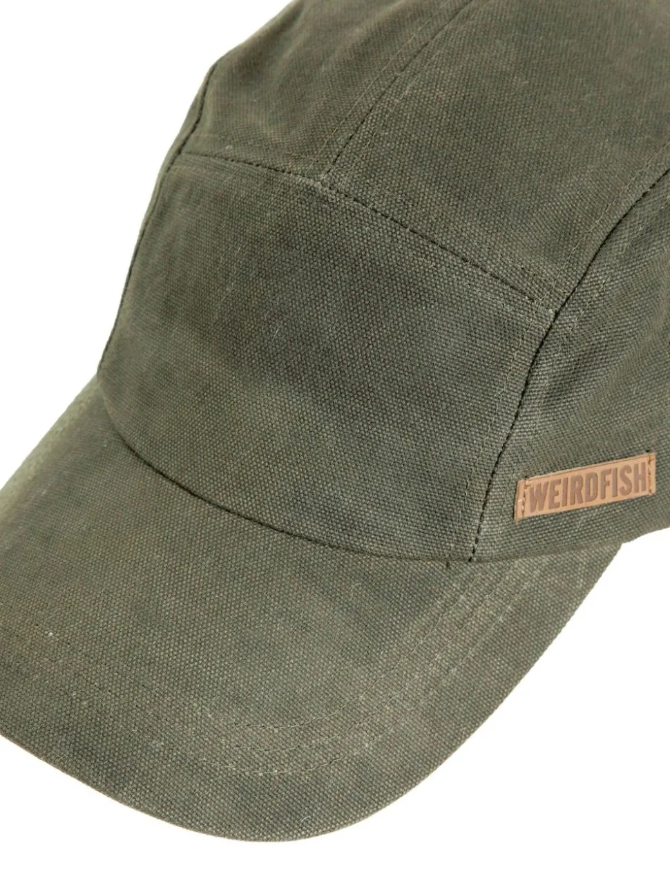 Weird Fish Green Bowers Green Waxed Canvas Cap