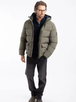 Weird Fish Green Calderwood Heavyweight Padded Jacket