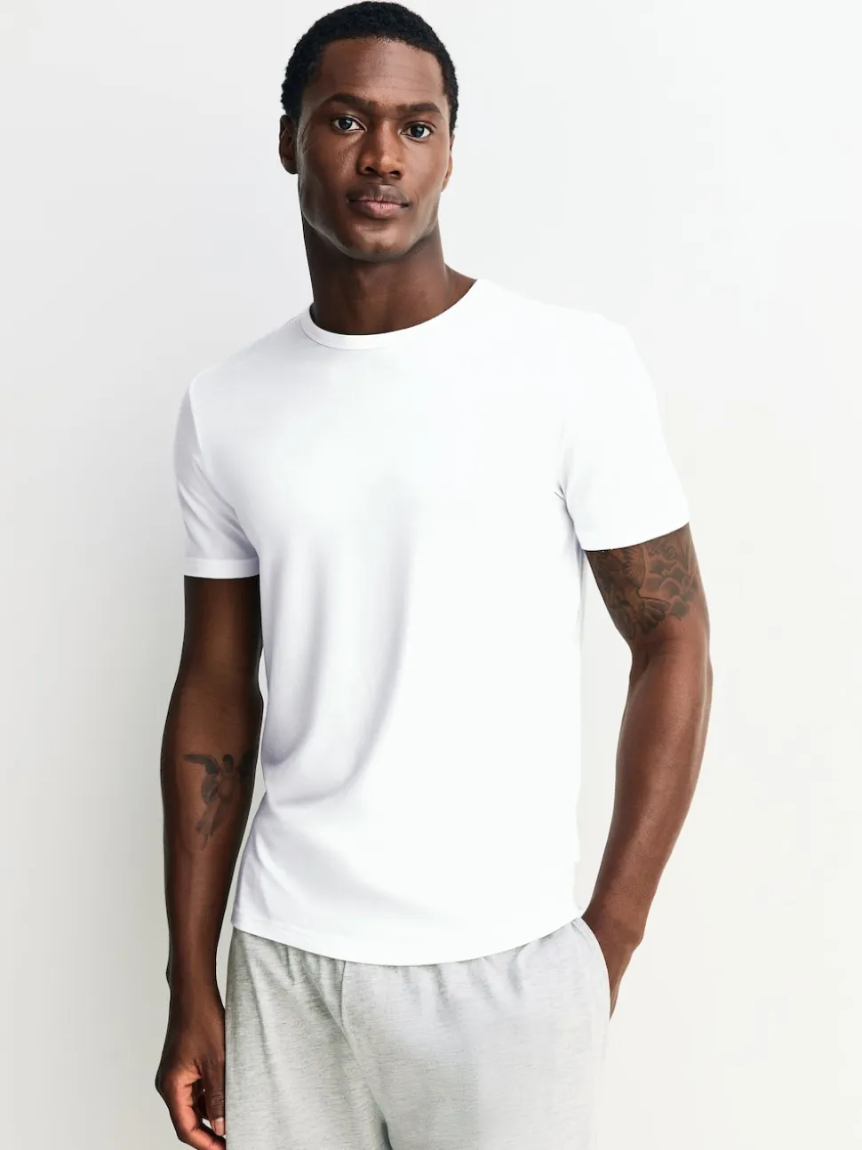 White 2 Pack Modal Layering T-Shirt