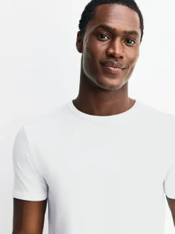 White 2 Pack Modal Layering T-Shirt