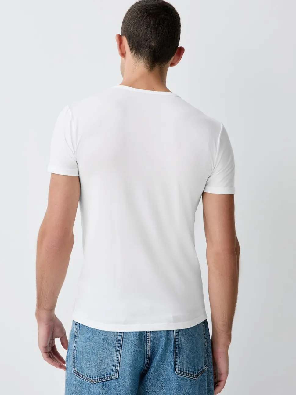 White 5 Pack Modal Layering T-Shirt