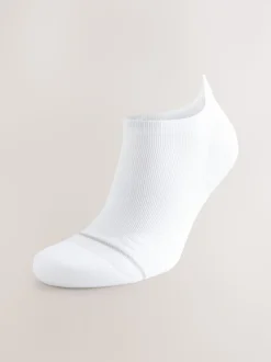 White Active Cushioned Sports Trainer Socks 4 Pack