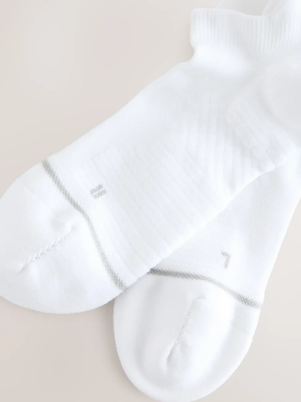 White Active Cushioned Sports Trainer Socks 4 Pack