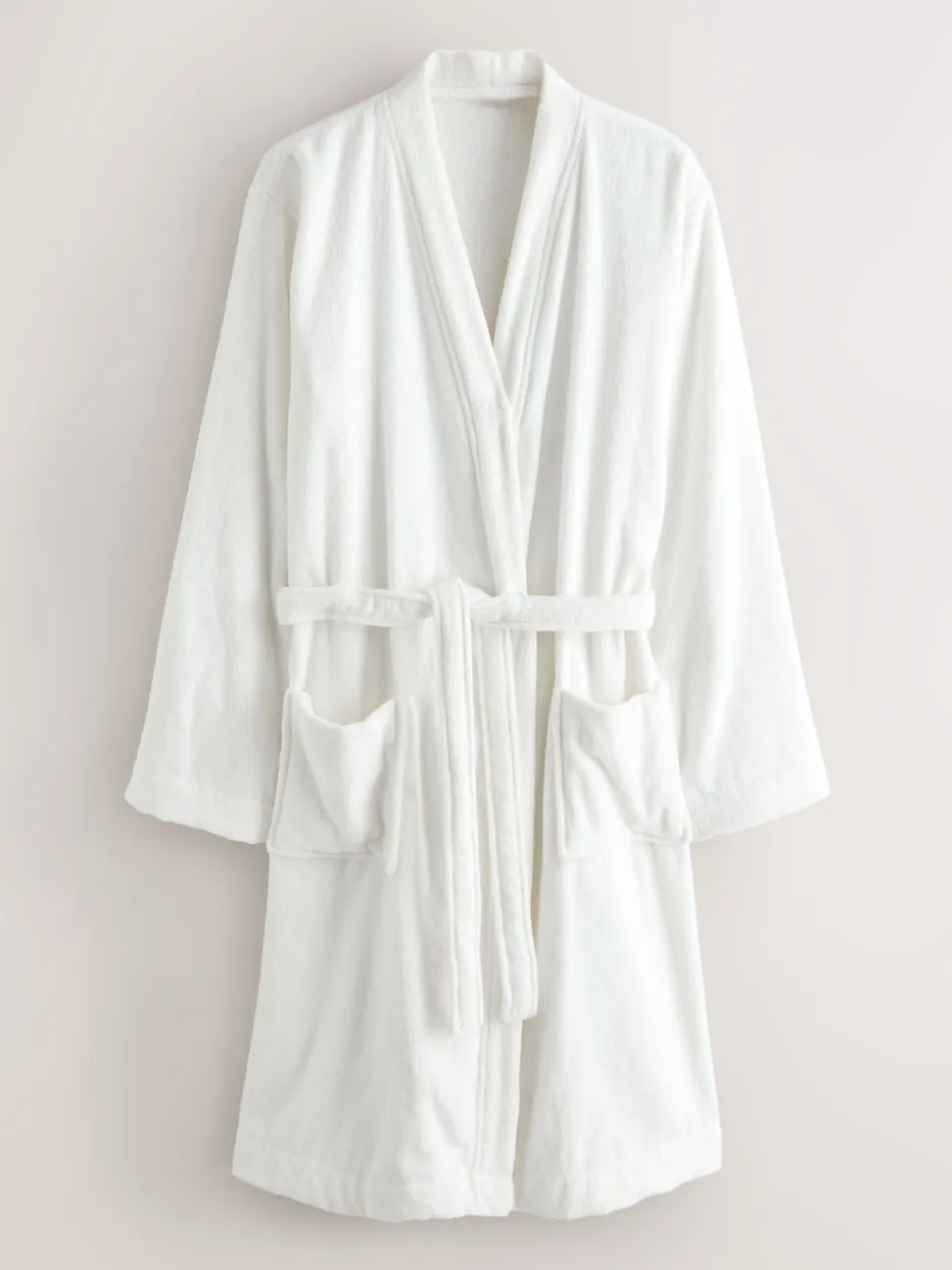 White Cotton Towelling Dressing Gown