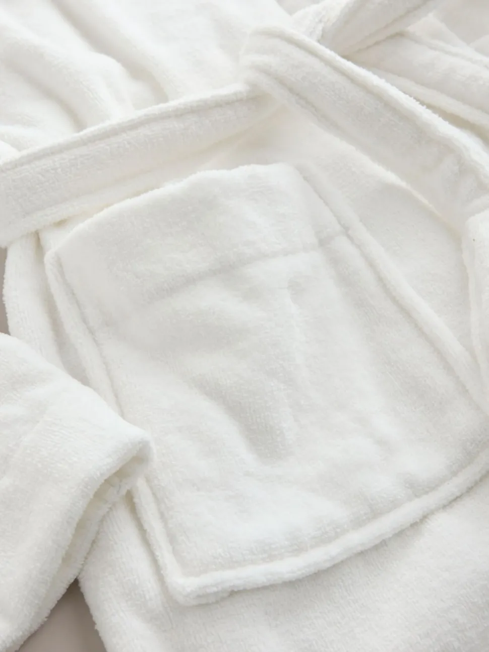 White Cotton Towelling Dressing Gown