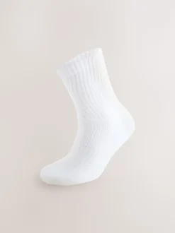 White Cushioned Sole Sports Socks 10 Pack