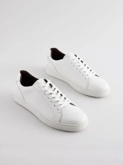 White Leather Trainers