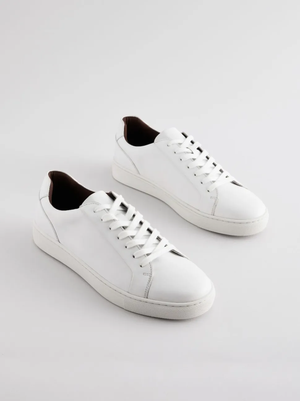 White Leather Trainers