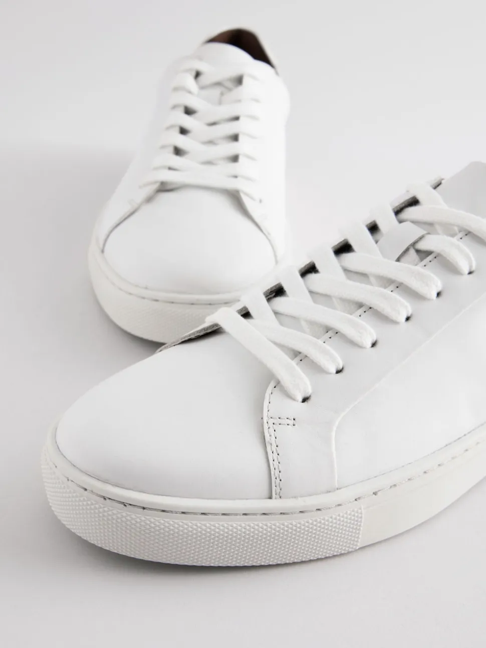White Leather Trainers