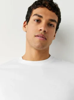 White Long Sleeve Layering T-Shirts 5 Pack