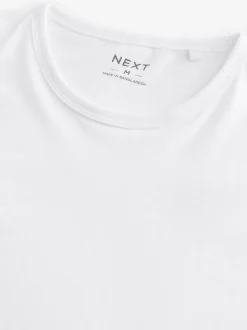 White Long Sleeve Layering T-Shirts 5 Pack