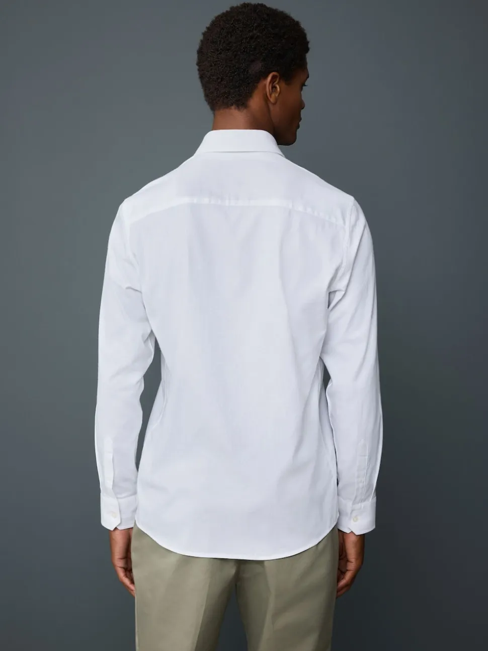 White Long Sleeve Soft Touch Smart Shirt
