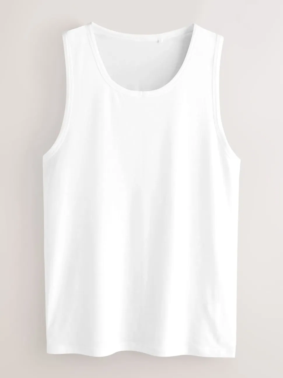 White Modal Layering Vests 2 Pack
