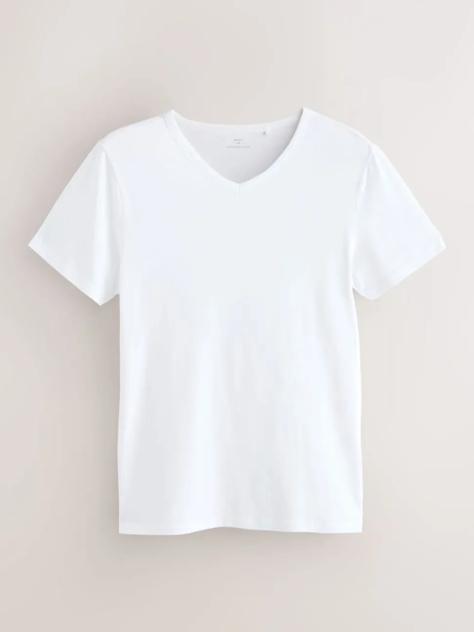 White Modal Layering V-Neck T-Shirt 5 Pack