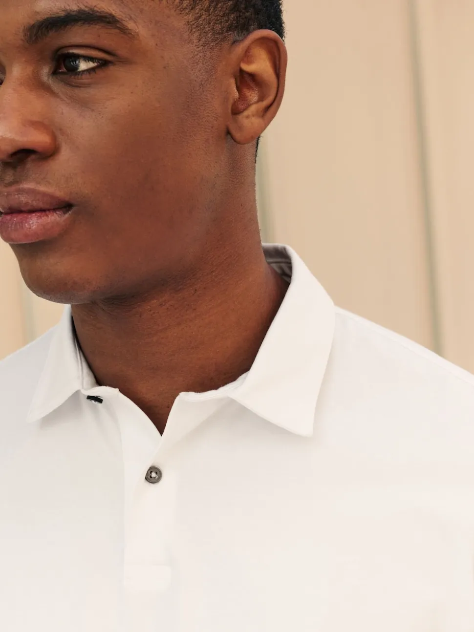 White Plain Short Sleeve Jersey Polo Shirts 3 Pack