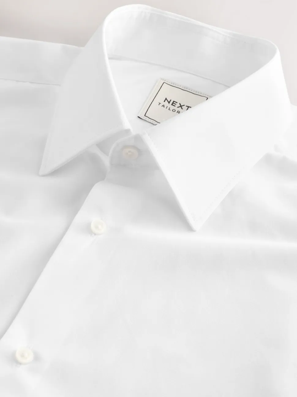 White Regular Fit Easy Care Double Cuff Smart Shirt